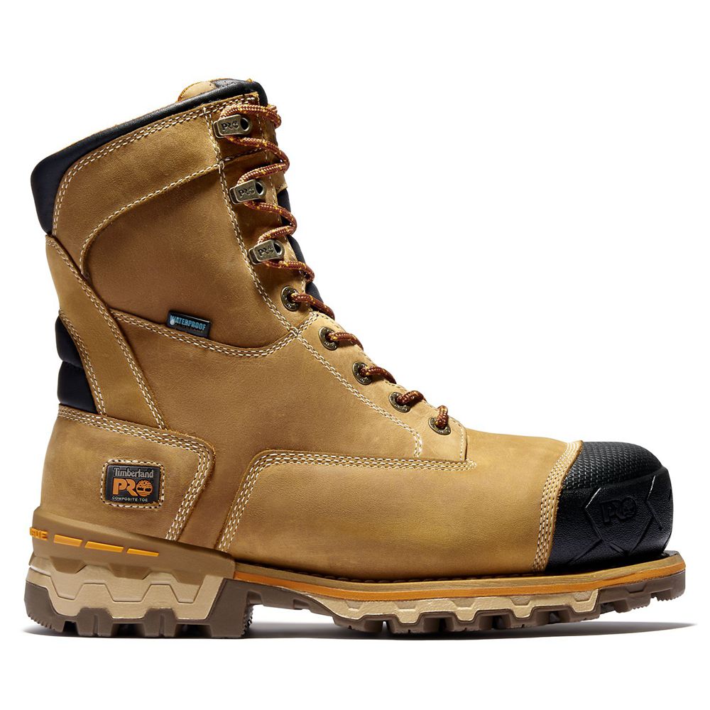 Bocanci De Muncă Timberland Barbati Maro/Negrii - Pro® Boondock 8\" Comp Toe - Romania - NVSFKG975